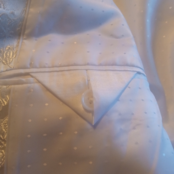 🎁 NWT Macy's Tallia Shiny White Men's Floral Sportcoat Blazer Dinner Jacket 46R - Picture 9 of 14